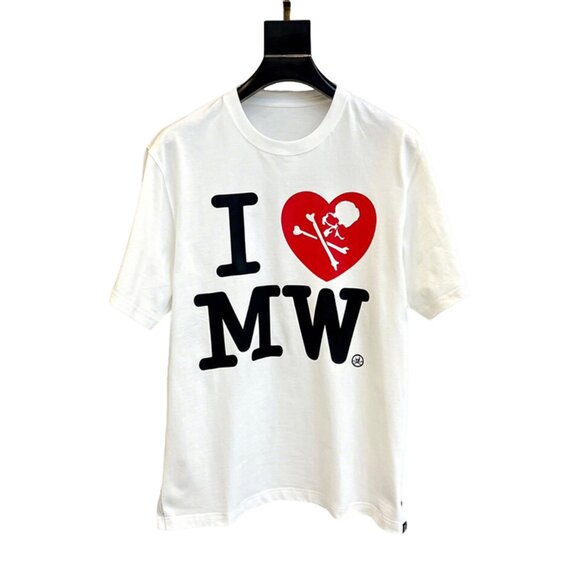 Mastermind Japan White Short-Sleeved T-Shirt With Skull And Letter Print